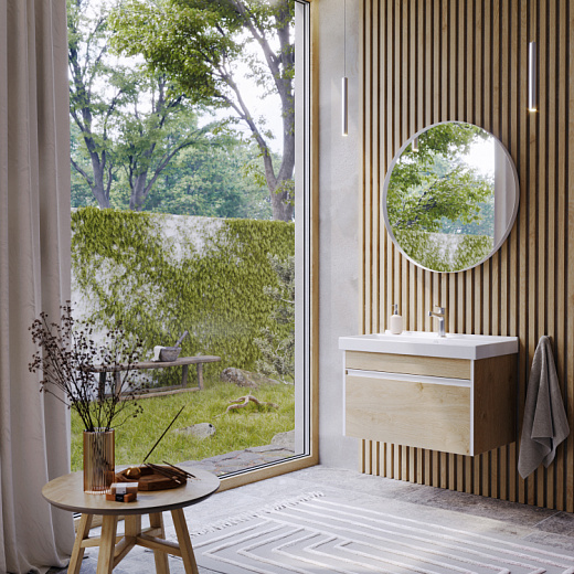 AQWELLA Urban подвесная тумба под умывальник 101,5 см, цвет дерево светлое AQWELLA Urban подвесная тумба под умывальник 101,5 см, цвет дерево светлое